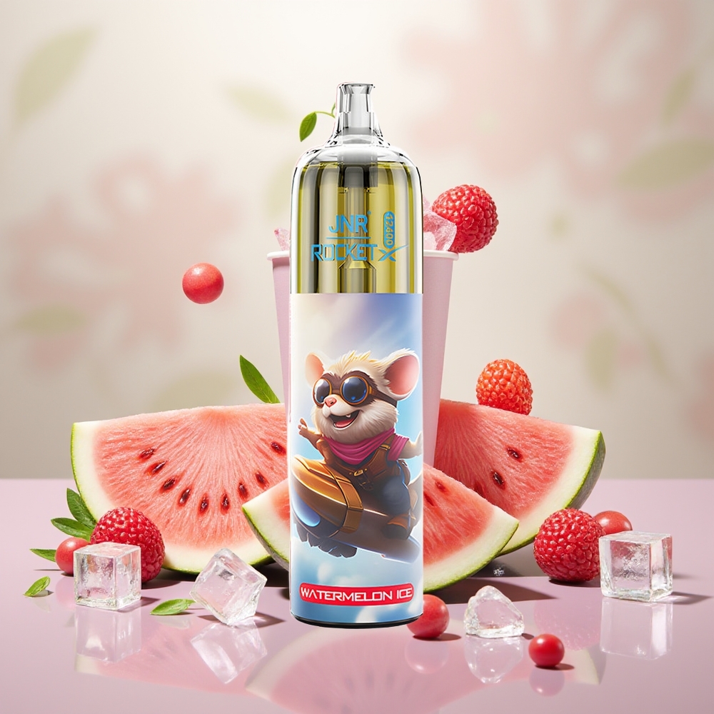 Wholesale Turkey JNR Rocket-X 12400 Puffs RGB Işıklar Karpuz Buz Tek Kullanımlık Vape