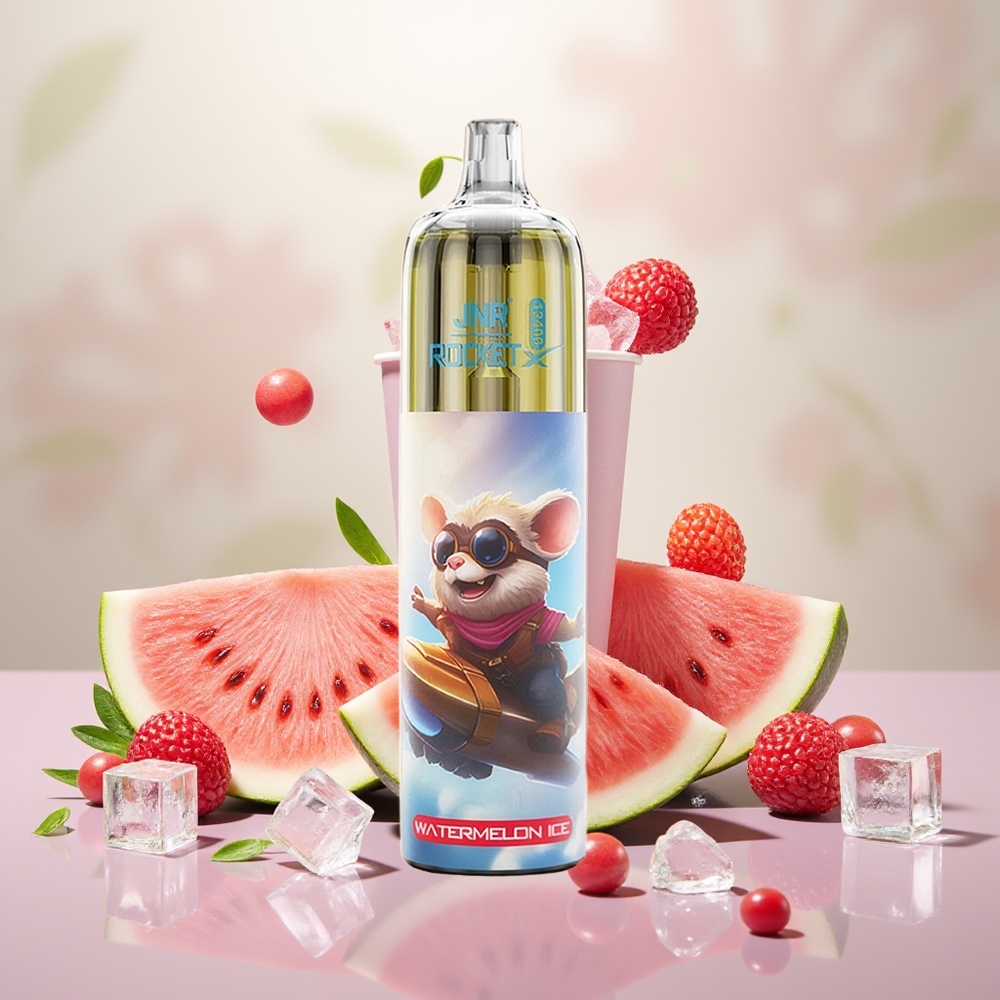Wholesale Turkey JNR Rocket-X 12400 Puffs RGB Işıklar Karpuz Buz Tek Kullanımlık Vape