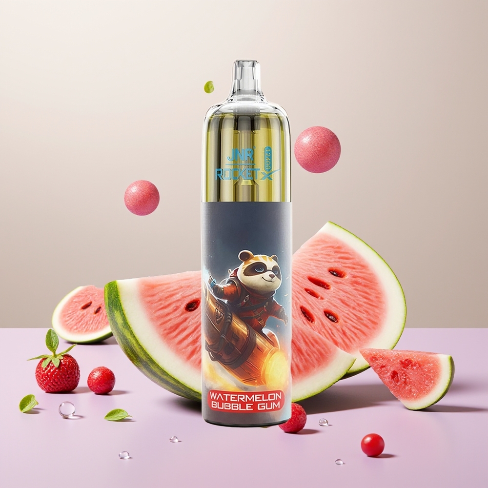 Wholesale Turkey JNR Rocket-X 12400 Puffs RGB Işıklar Karpuzlu Sakız Aromalı Tek Kullanımlık Vape