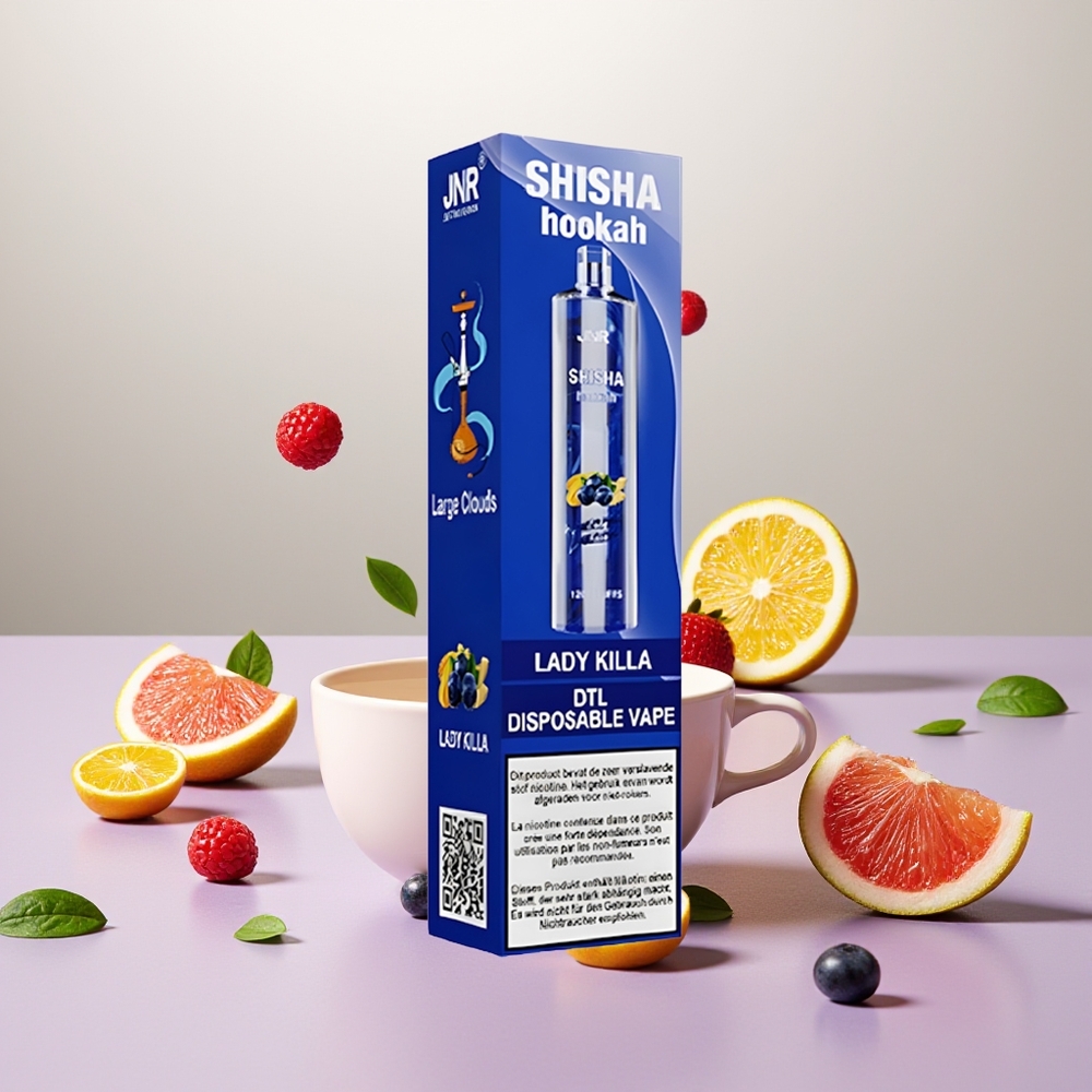 Wholesale Turkey JNR Shisha Hookah 12000 Puffs 24ml Lady Killa