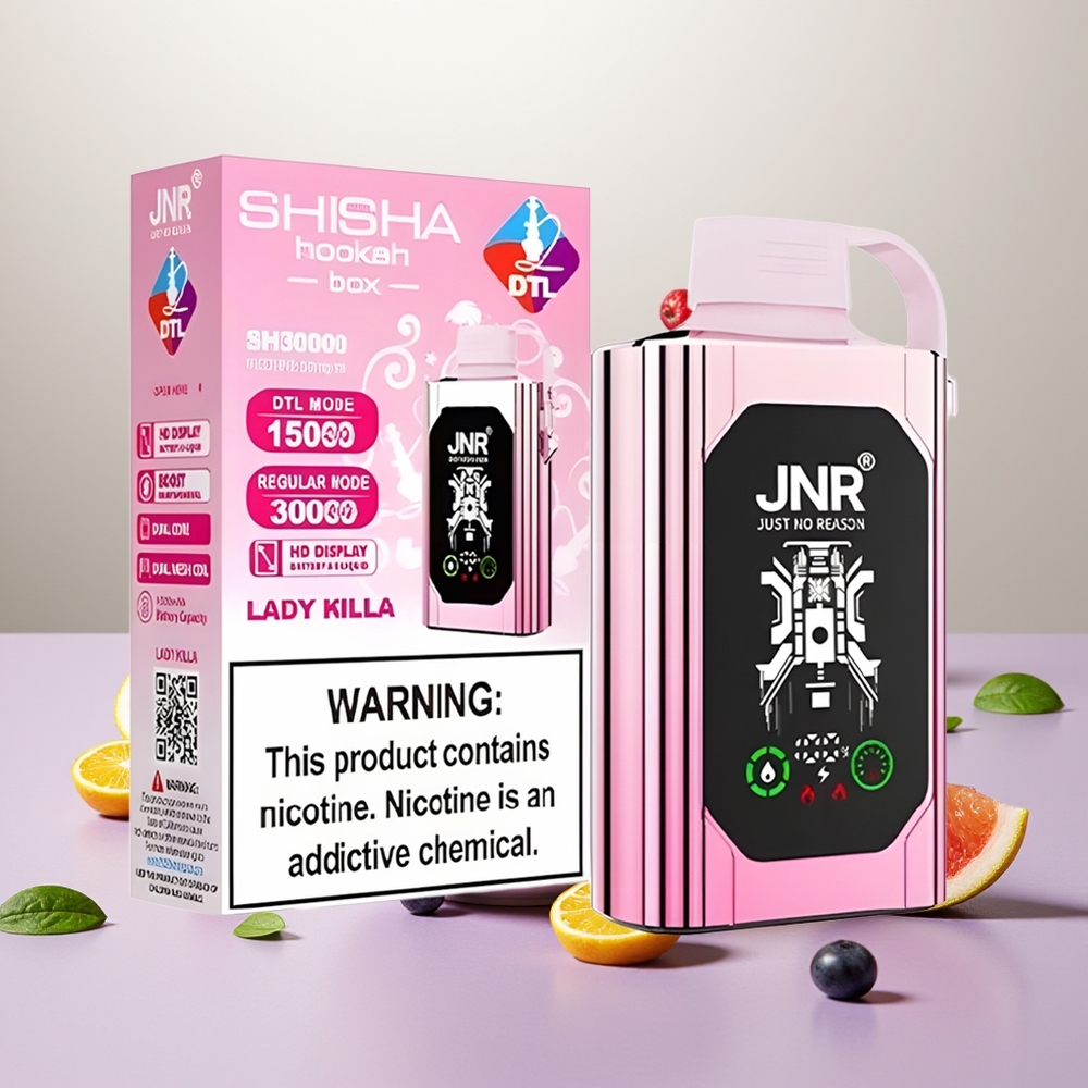 Wholesale Turkey JNR Shisha Hookah Box 20500 Puffs 25ml Lady Killa