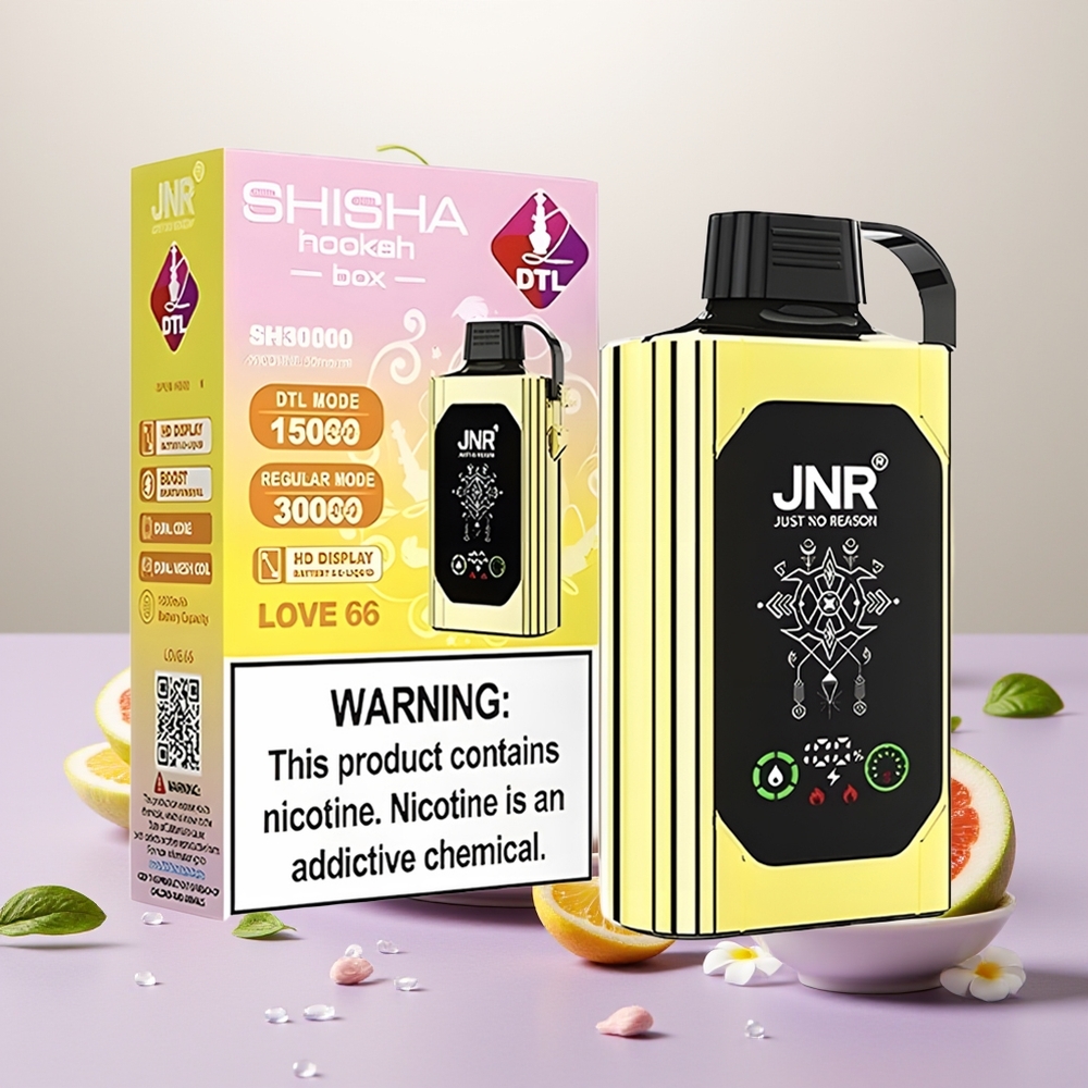 Wholesale Turkey JNR Shisha Hookah Box 20500 Puffs 25ml Love 66
