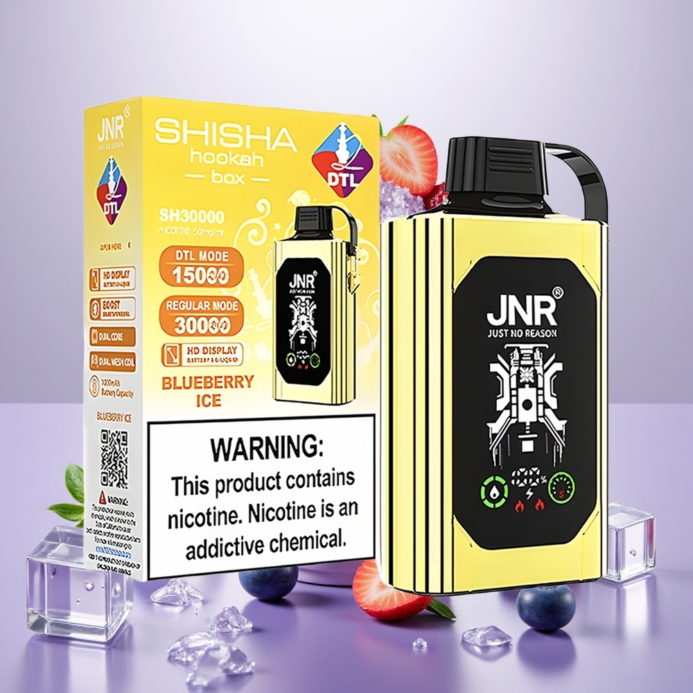 Wholesale Turkey JNR Shisha Hookah Box 20500 Puffs Dual Mesh Coil Type-C Quick Charge Yaban Mersini Buz