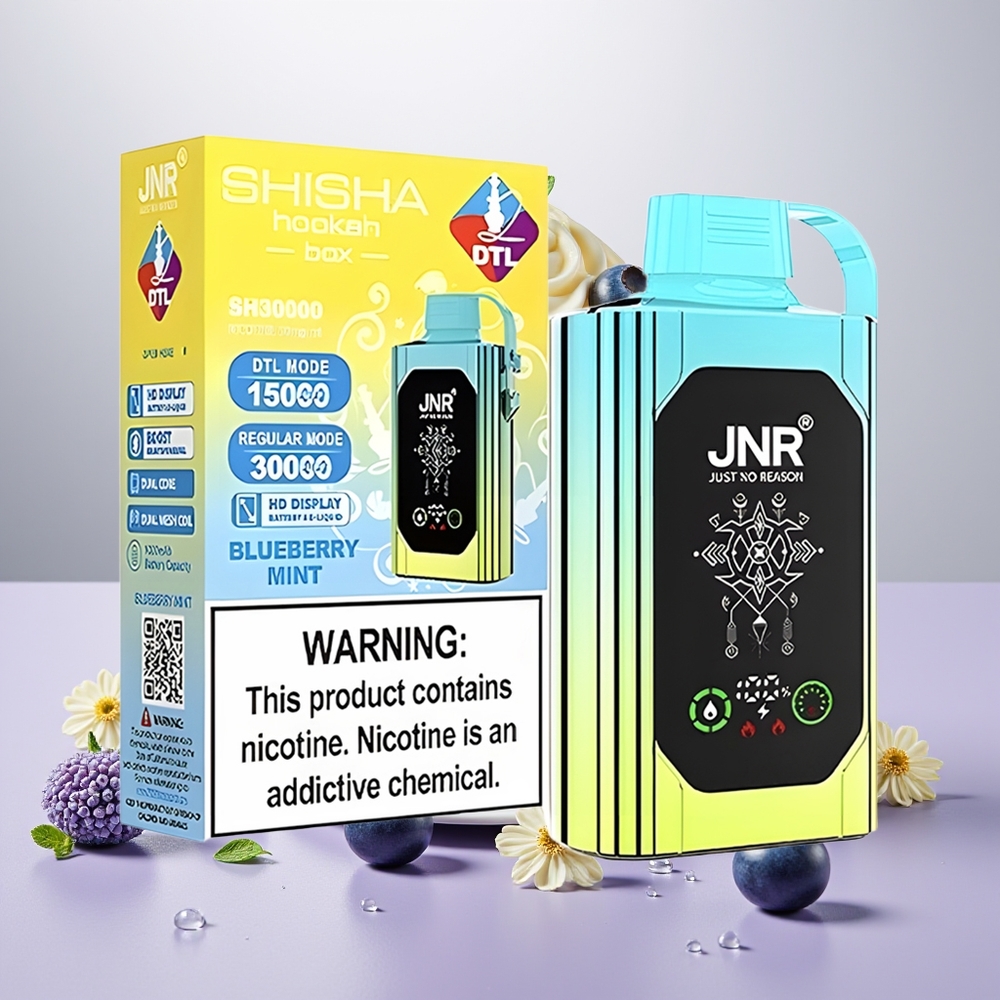 Wholesale Turkey JNR Shisha Hookah Box 20500 Puffs Dual Mesh Coil Type-C Quick Charge Yaban Mersini Nane