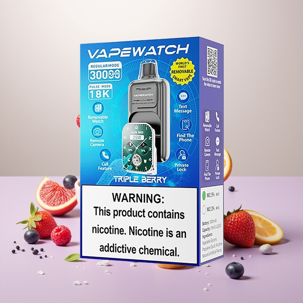 Wholesale Turkey JNR VapeWatch 30000 Puffs 1000mAh Type-C Üçlü Meyve