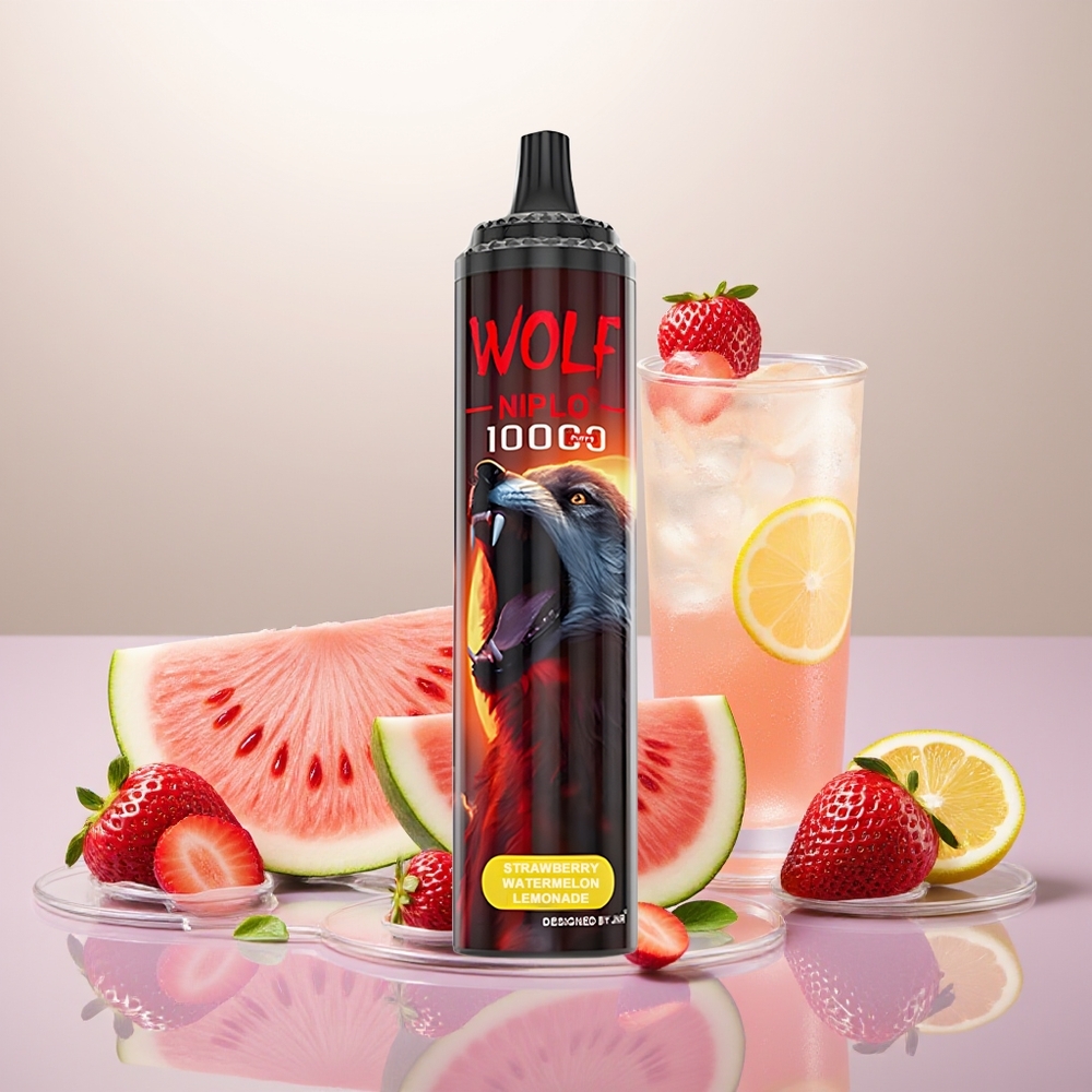 Wholesale Turkey JNR Wolf Niplo 10000 Puff 20ml Çilek Karpuz Limonata