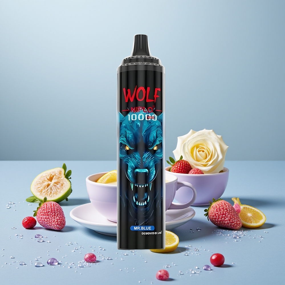 Wholesale Turkey JNR Wolf Niplo 10000 Puffs 20ml Bay Mavi