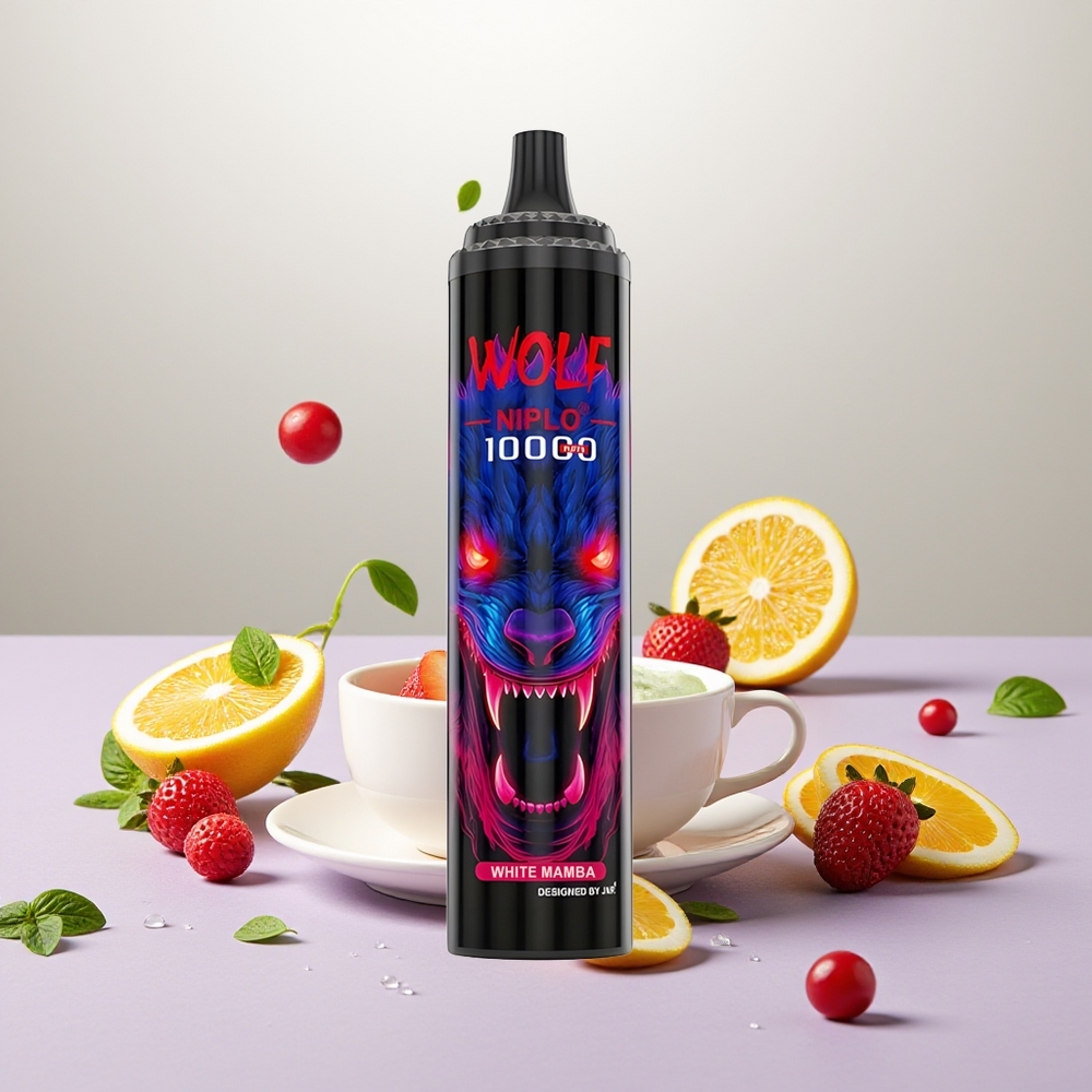 Wholesale Turkey JNR Wolf Niplo 10000 Puffs 20ml Beyaz Mamba