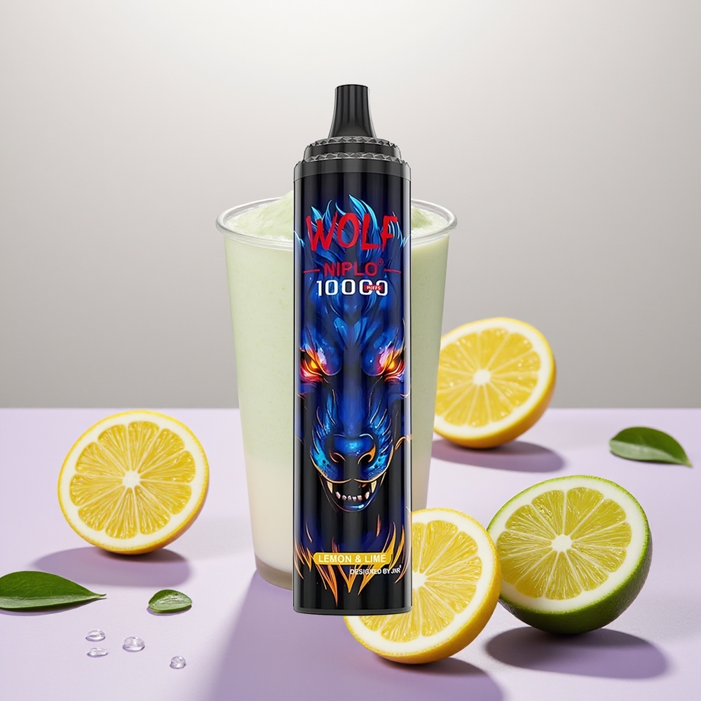 Wholesale Turkey JNR Wolf Niplo 10000 Puffs 20ml Limon & Lime