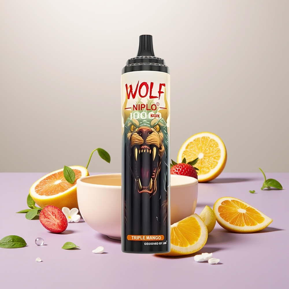 Wholesale Turkey JNR Wolf Niplo 10000 Puffs 20ml Üçlü Mango