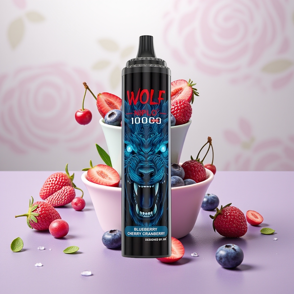 Wholesale Turkey JNR Wolf Niplo 10000 Puffs Type-C Fast Charging Yaban Mersini Kiraz Ahududu