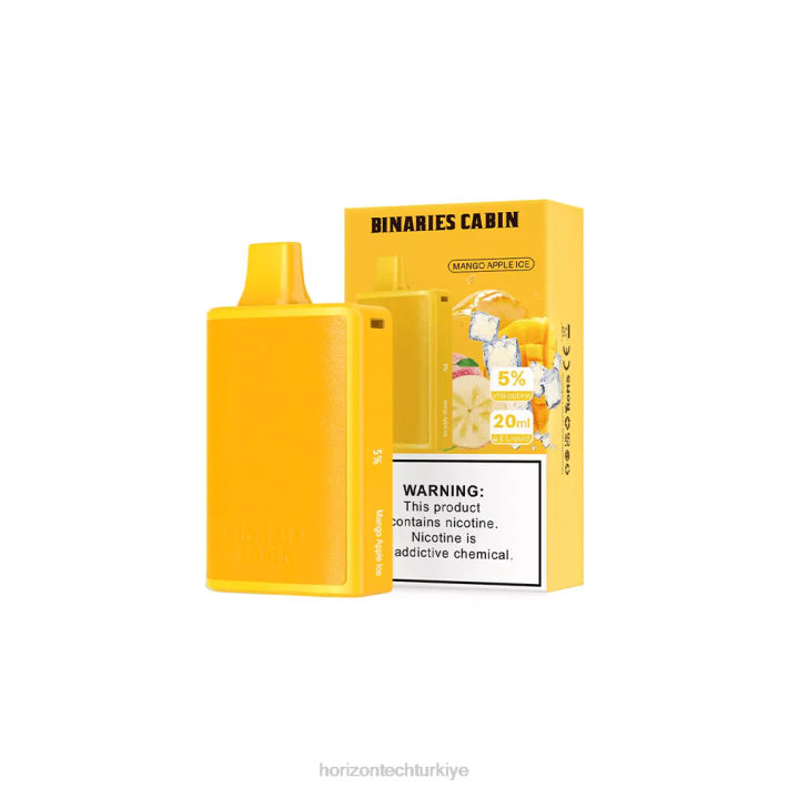 HorizonTech Binaries Cabin tek kullanımlık 20ml mango elmalı buz L26T83 Horizontech Vape Türkiye