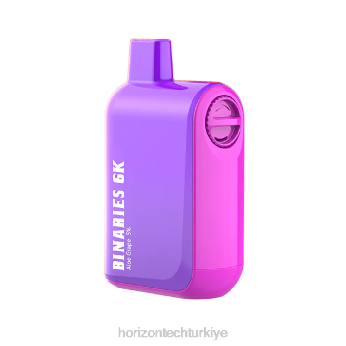 HorizonTech Binaries Cabin tek kullanımlık 15ml aloe üzümü L26T29 Horizon Tech Vape