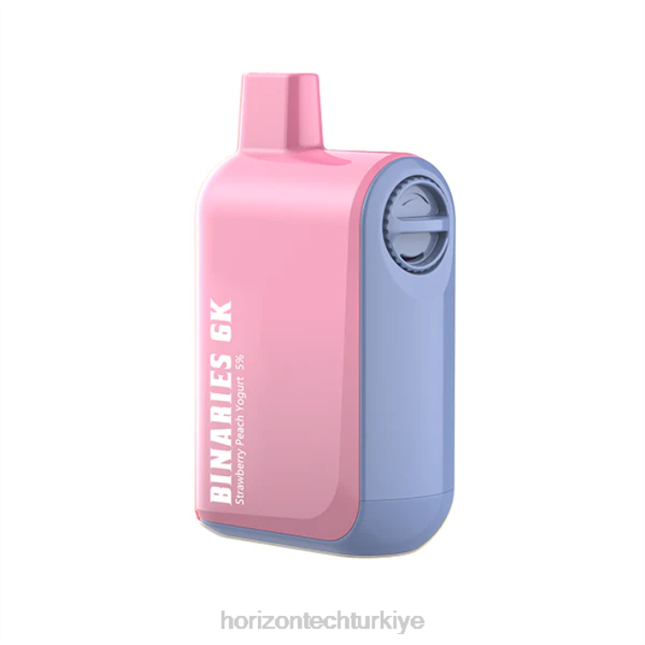 HorizonTech Binaries Cabin tek kullanımlık 15ml çilekli şeftalili yoğurt L26T43 Horizontech Vape Türkiye