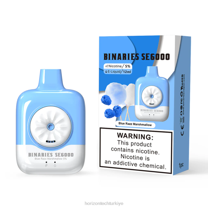 HorizonTech Binaries Cabin tek kullanımlık se 12ml mavi razz hatmi L26T136 Horizon Tech Vape Tank